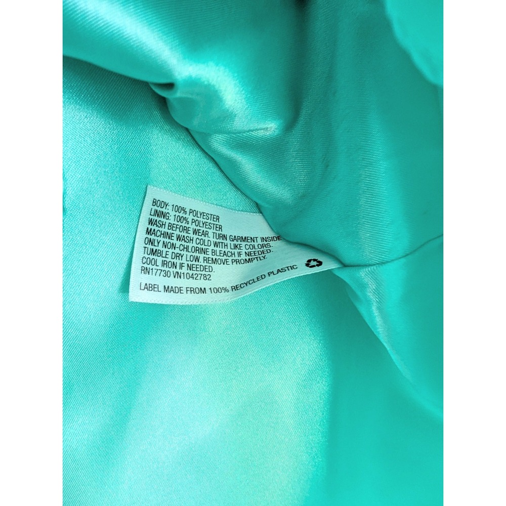 Cherokee Toddler Girls 2T Aqua Petal Tiered Sleeveless Dress Party Wedding New - Picture 7 of 8
